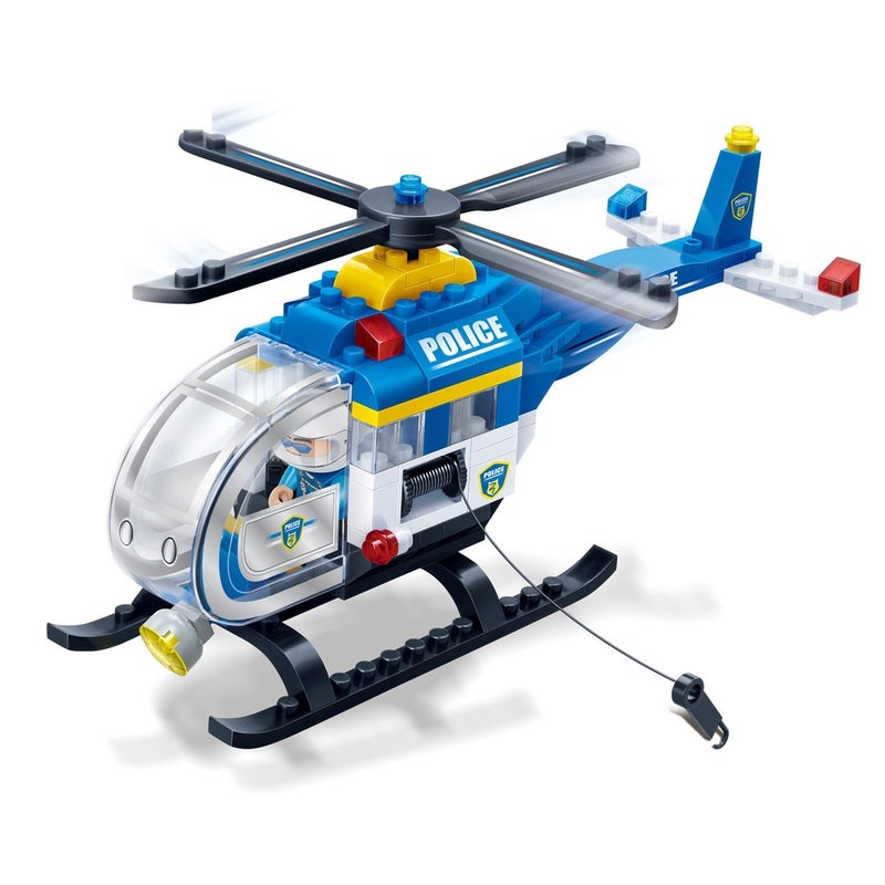 Banbao - Police Chopper Set 122 Pieces - 7008 - Image 2