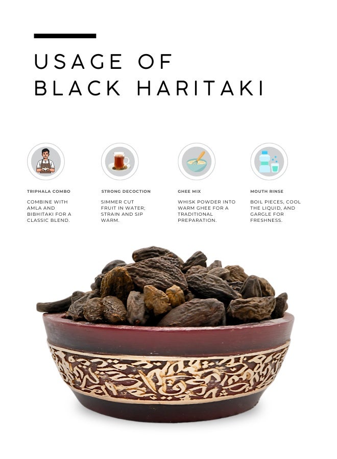AWAFI MILL Black Haritaki (Kali Harad | Terminalia chebula) - 500 g | 17.6 Oz - Image 3