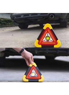 hurry bolt Reflective Light Triangle Reflector Rechargeable Solar Powered Car Flashing Flasher  - Image 4