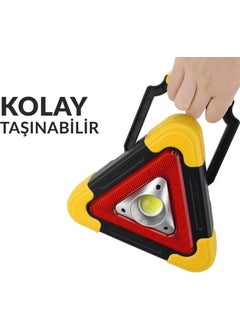 hurry bolt Reflective Light Triangle Reflector Rechargeable Solar Powered Car Flashing Flasher  - Image 3