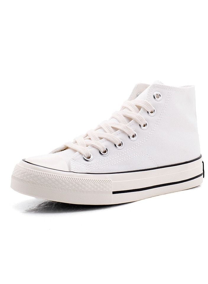 General Cool - Classic All Star Sneakers White Cloth Shoes - Image 1