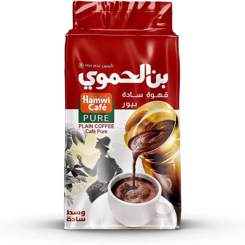 Hamwi Cafe Turkish Pure Plain Medium Roasted And Fine Grind Coffee- 500gms - Image 1