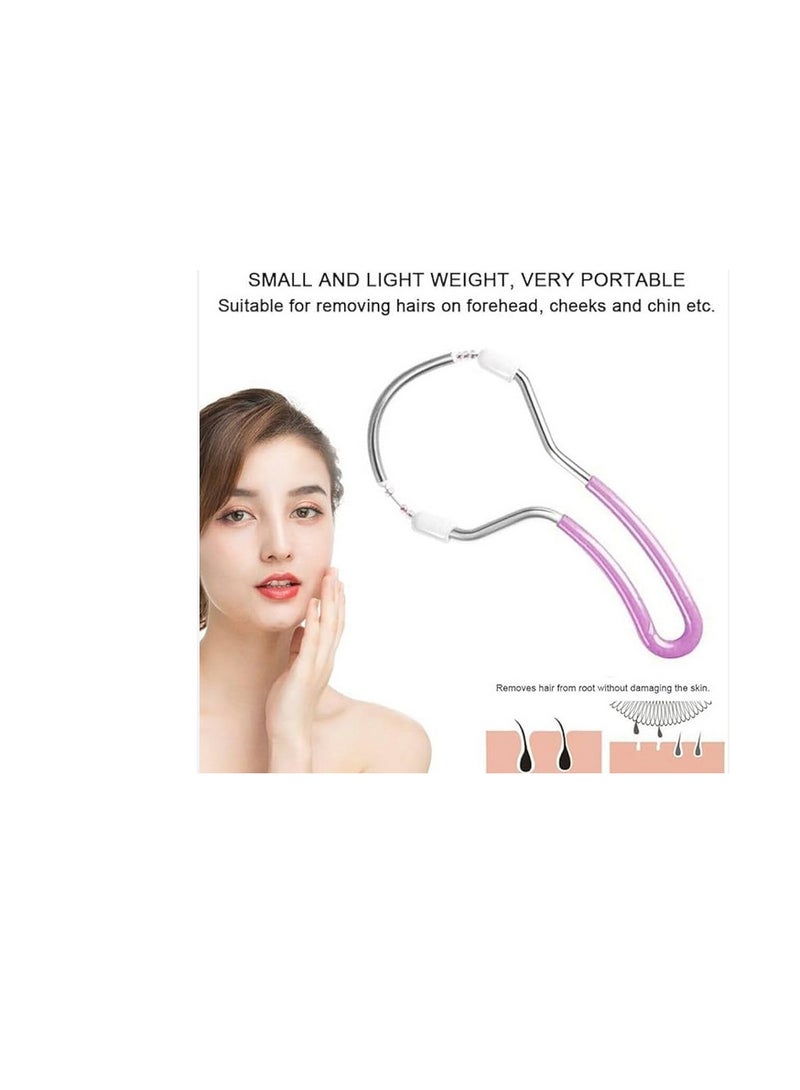 مزيل شعر الوجه الزنبركي  بكرة شعر يدوية، جهاز إزالة الشعر، للنساء، جهاز إزالة شعر الوجه والشفاه وإزالة الشعر - Image 3