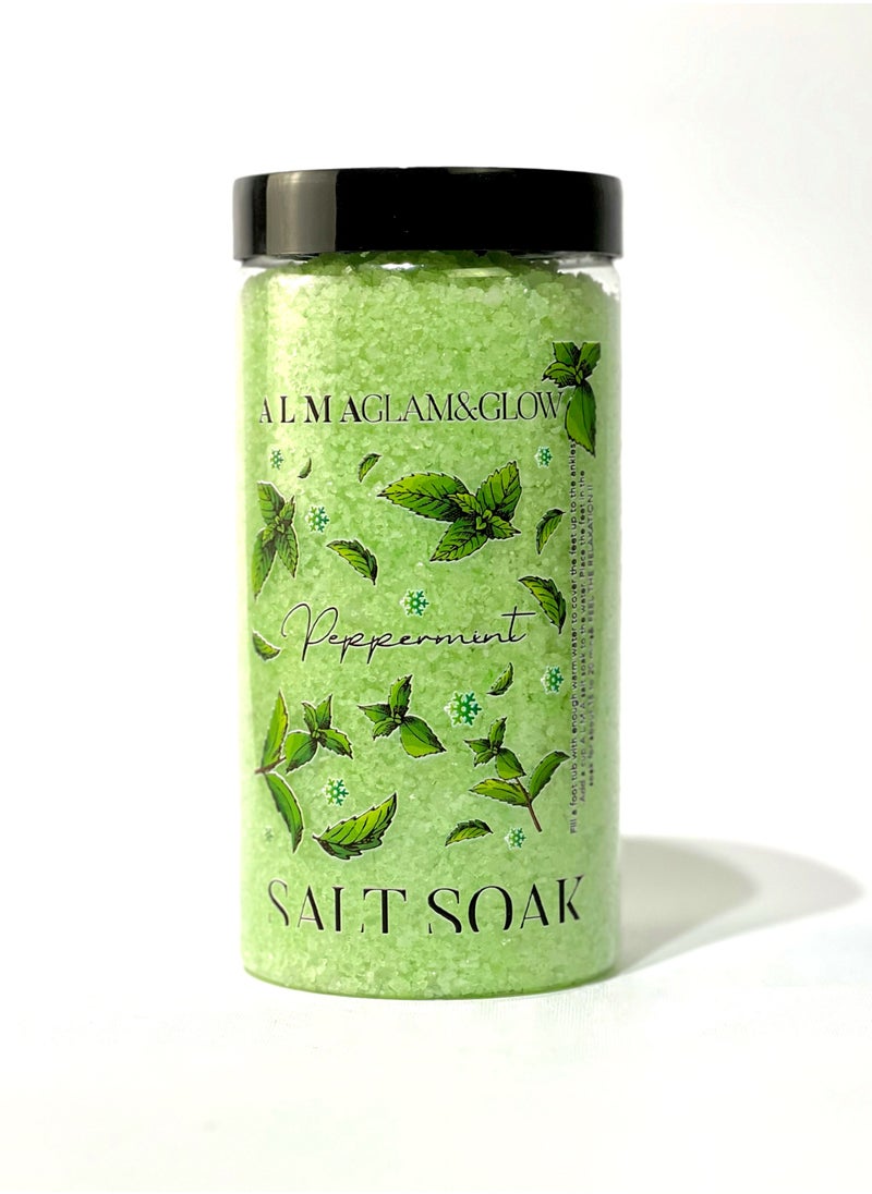 ALMA ALMA GLAM & GLOW Mint salt soak 1200gm  - Image 1