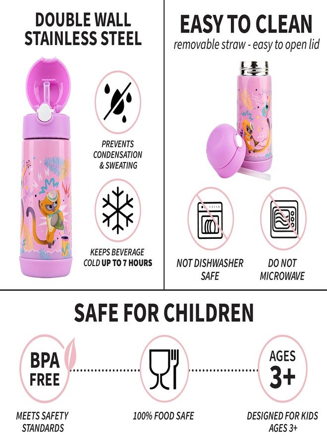 Franco Kids Double Wall Insulated Stainless Steel Water Bottle, 12-Ounce, Sony Vivo - Image 4