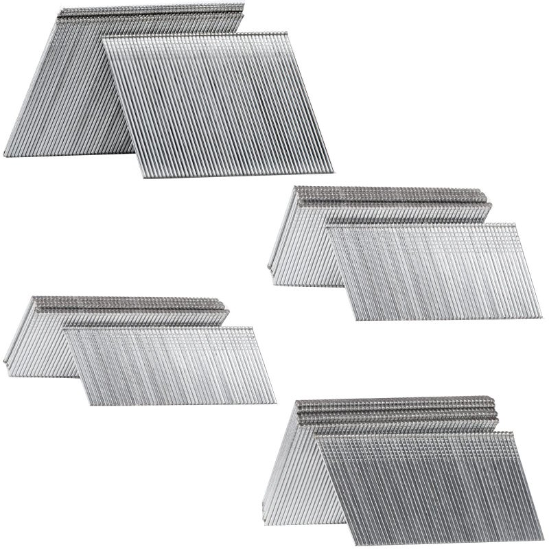 SITLDY 16 Gauge Angled Finish Nails, 20-Degree, 2000-Pack (2-1/2", 2", 1-1/2", 1-1/4" 500 Per Sizes), Galvanized Assorted Size Project Pack, for Pneumatic, Electric Angled Finish Nailer - Image 1