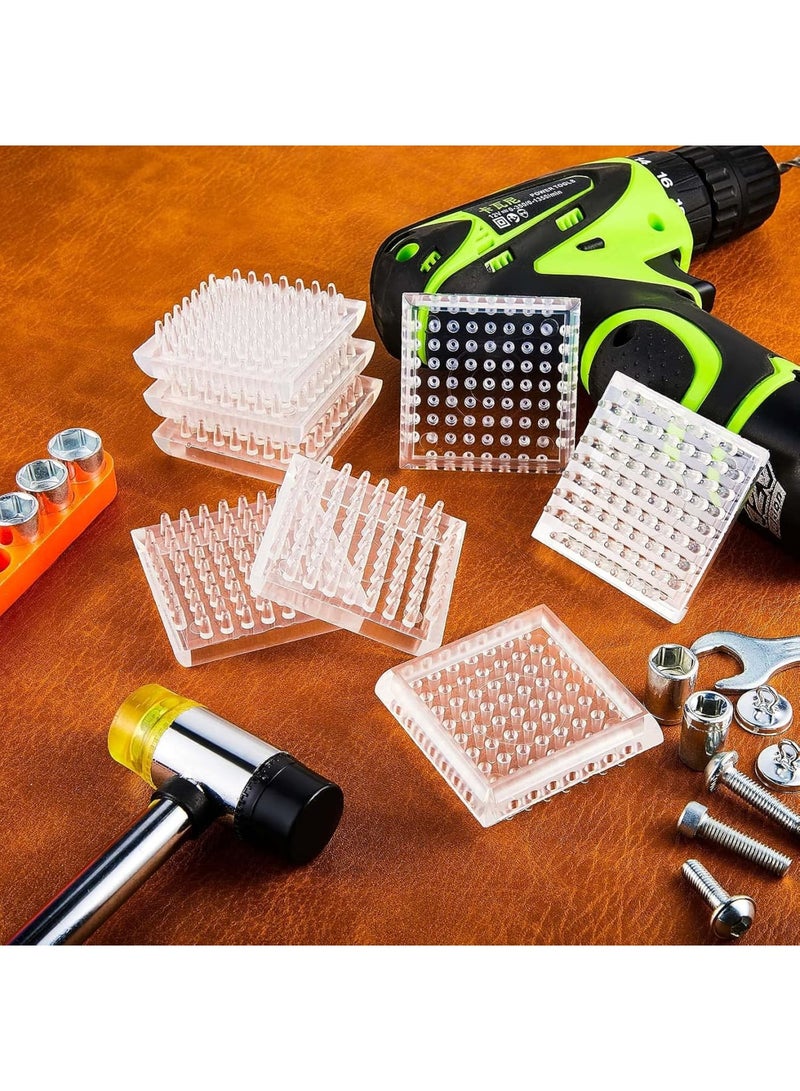 SYOSI Carpet Protectors Spiked Caster Cups, Transparent Plastic Furniture Cups for Sofas, Tables, Chairs, and Other Furniture – Comfortable Touch, Durable, Clear Design (8 Pieces,Transparent) - Image 5