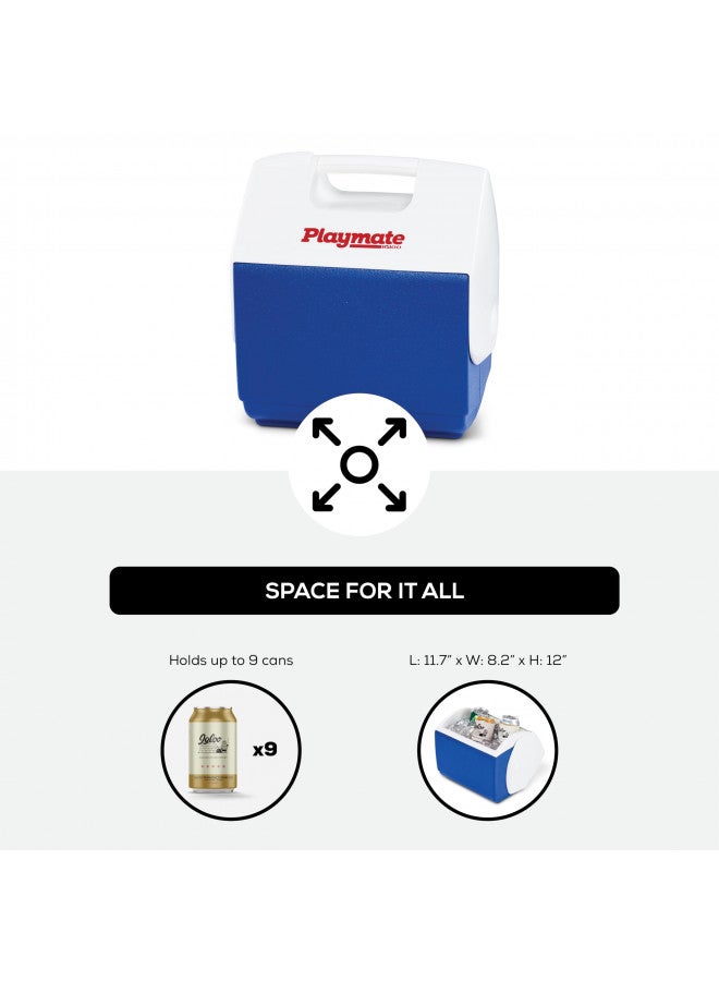 Igloo Playmate Pal Cooler, Blue/White , 7 Qt - Image 2