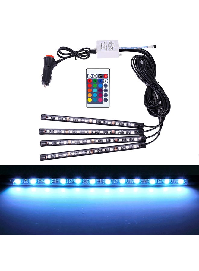 Loquat 4-In-1 Universal Car LED Atmosphere Lights Colorful Lighting Decorative Lamp, With 48LEDs SMD-5050 Lamps - Image 2