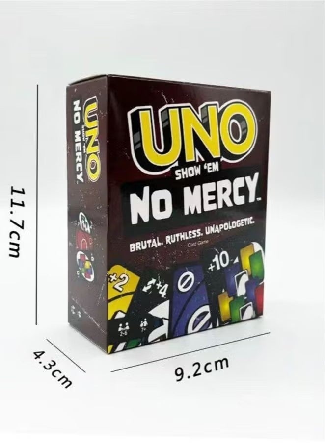 لعبة بطاقات UNO Show Em No Mercy - طاولة حفلات جديدة للترفيه العائلي ألعاب UNO - جامحة للأطفال من 2 إلى 10 لاعبين، من عمر 7 سنوات فما فوق - Image 3