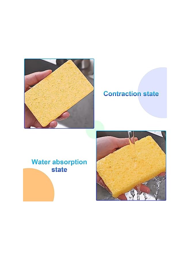 Zaboon Nonscratch Scrub Sponges 12Pcs Durable Kitchen Sponges Dishwashing Scrubber Allpurpose Scrubbing Sponge For Cleaning Kitchen Cookware Household Bathroom Car - Image 3