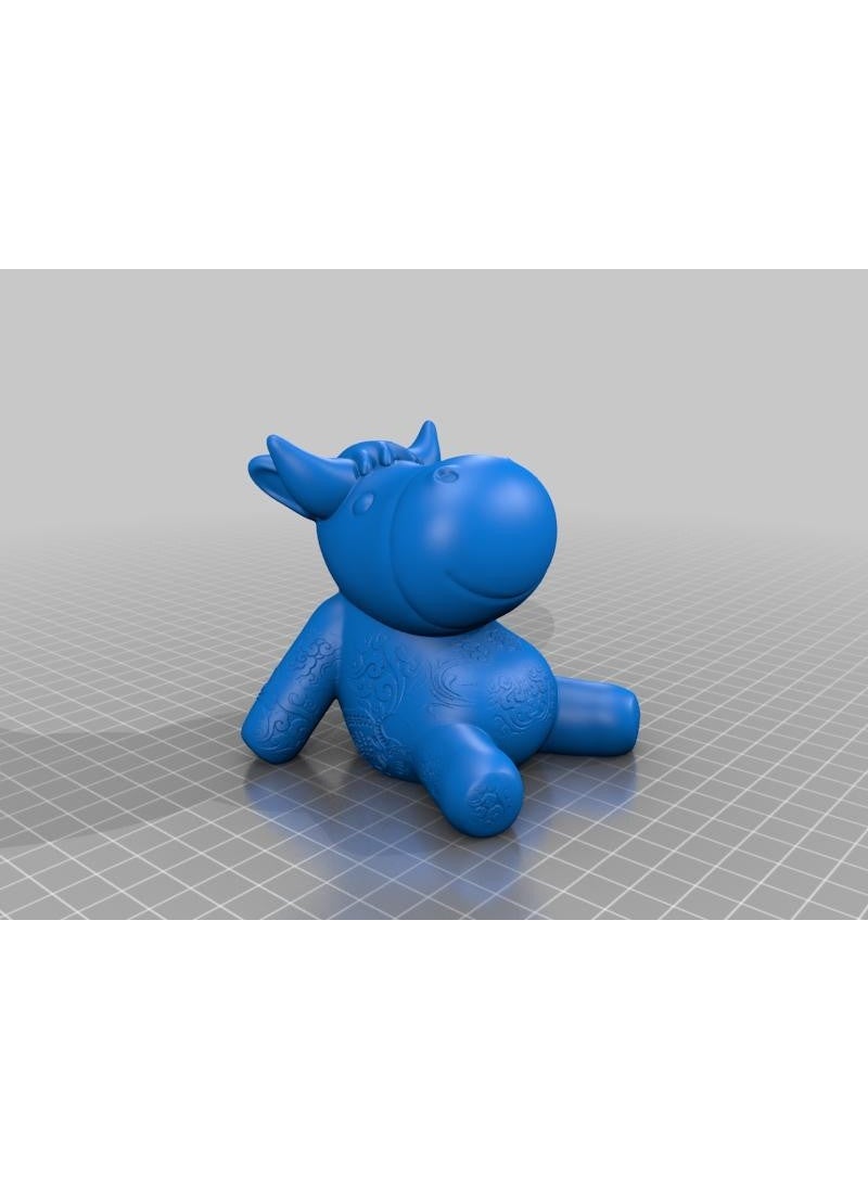 Epm3d - 牛年 公仔 - 牛 B 啊 Plastic Apparatus - Image 1