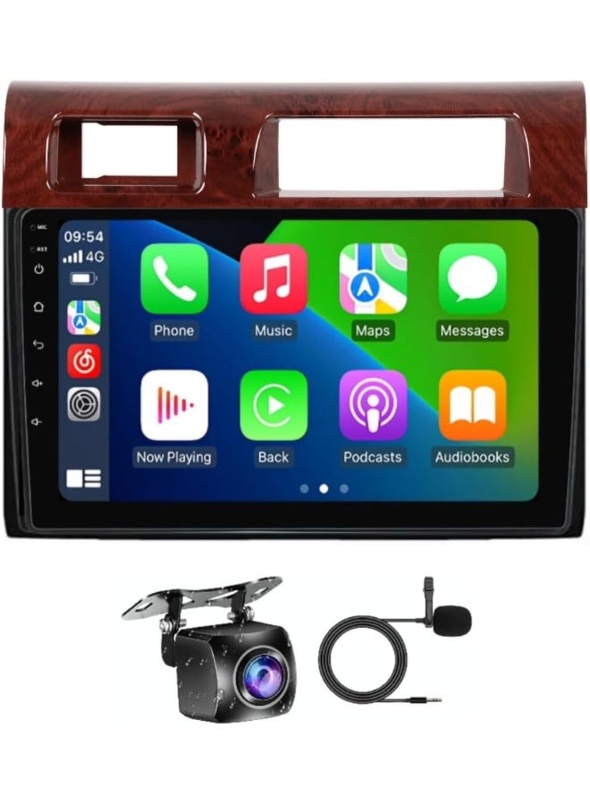Vierex Android Car Stereo Screen For Toyota Land Cruiser Pickup LC79 LC70 2007-2020 With Apple Carplay Android Auto Wireless WiFi DSP AHD Camera Included Fast Interface Wood Color (4+32GB Carplay) - Image 1