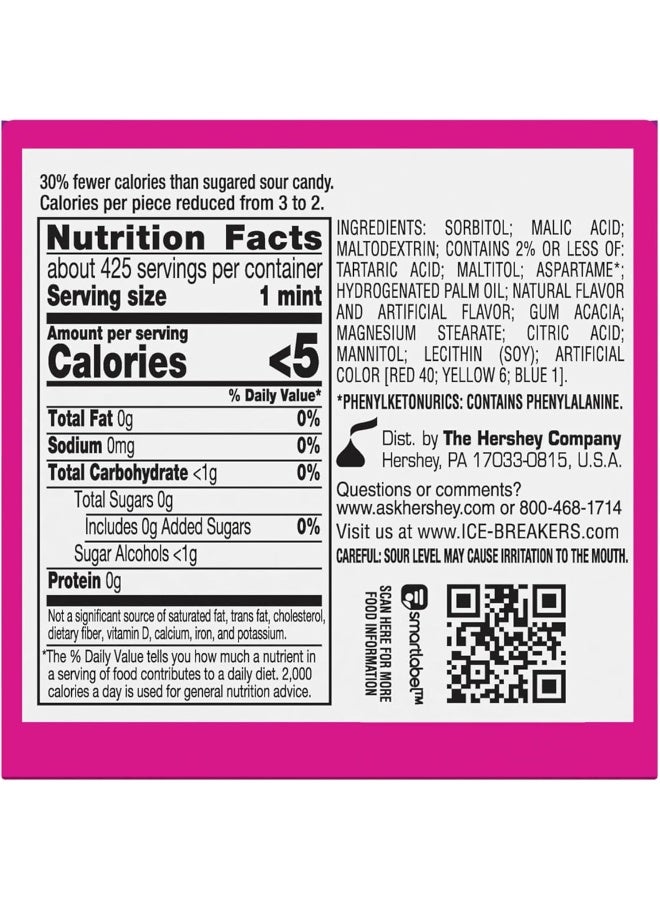 ICE BREAKERS Sours Sugar Free Mints, Mixed Berry, Strawberry, Cherry - Image 2
