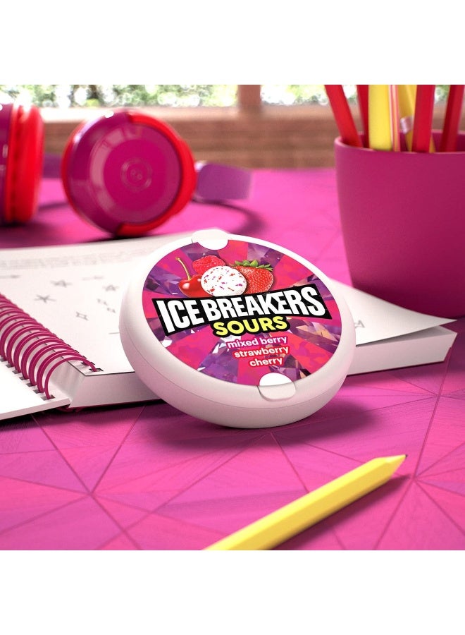 ICE BREAKERS Sours Sugar Free Mints, Mixed Berry, Strawberry, Cherry - Image 5