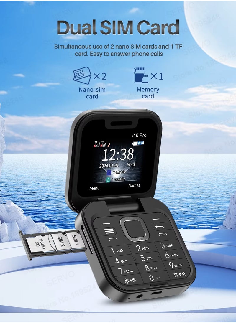 Hope - Hope i16 Pro Dual SIM Mobile Phone, 1.77 inch Screen, 1000mAh Battery, 2G Network Support, Video Player, Bluetooth, Radio, Social Media - Image 1