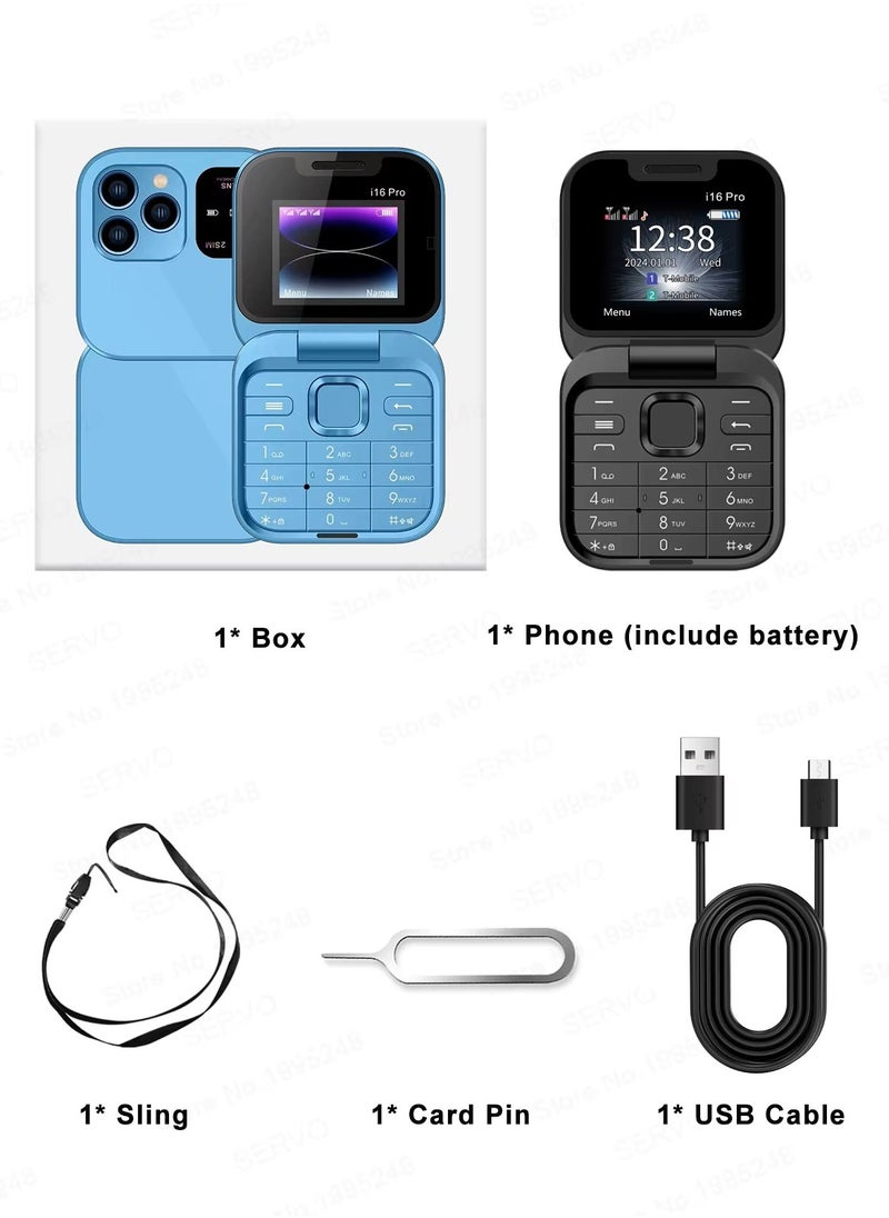 Hope - Hope i16 Pro Dual SIM Mobile Phone, 1.77 inch Screen, 1000mAh Battery, 2G Network Support, Video Player, Bluetooth, Radio, Social Media - Image 1
