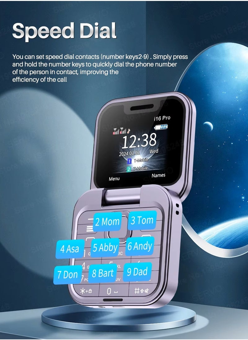 Hope - Hope i16 Pro Dual SIM Mobile Phone, 1.77 inch Screen, 1000mAh Battery, 2G Network Support, Video Player, Bluetooth, Radio, Social Media - Image 1