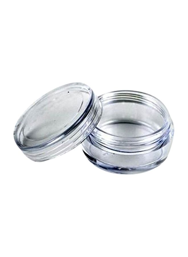 NIBEMINENT Pack Of 100 Empty Plastic Cosmetic Containers Clear