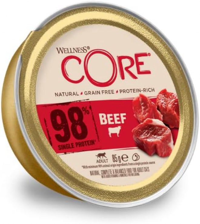 Wellness Core Wet Food 98% Single Protein Beef for Cats 85g - Image 2