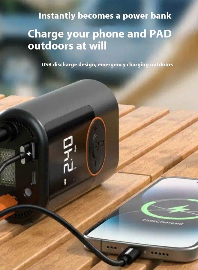Generic Portable Air Compressor Tire Inflator PumpElectric Air Pump with LCD Dual Screen for Car,Motor,Bike,Ball  - Image 4