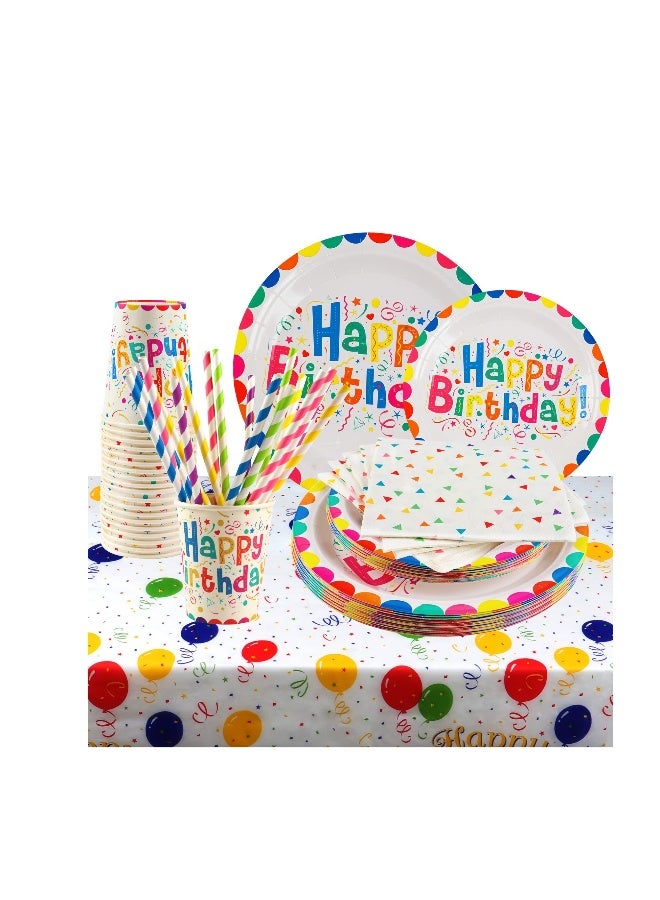 102 Pcs Birthday Party Tableware Set - Image 1