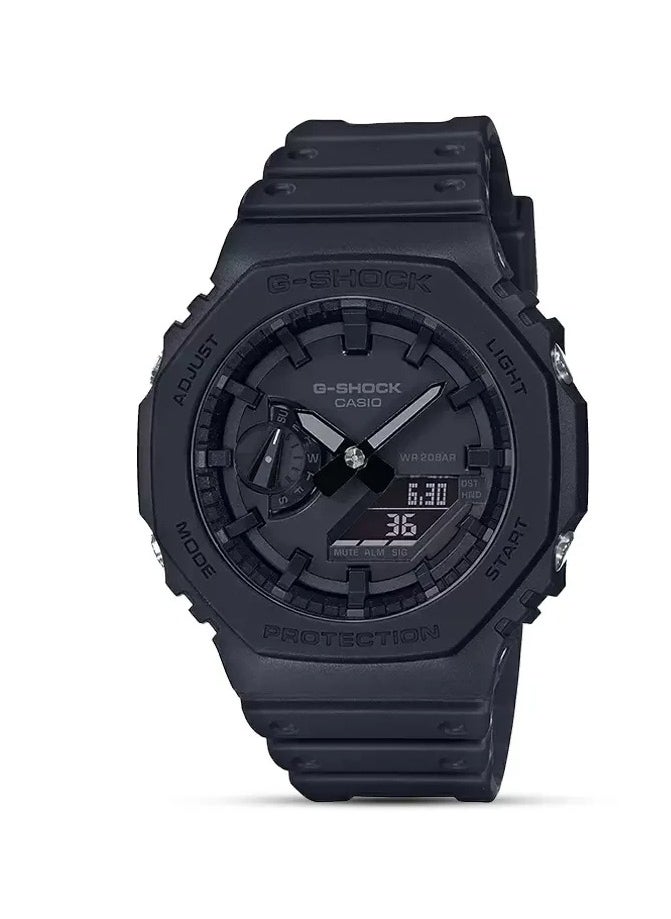 G-SHOCK Men's Stylish Analog Digital Quartz Watch - GA-2100-1A1DR Black Dial, Black Band  - Image 1