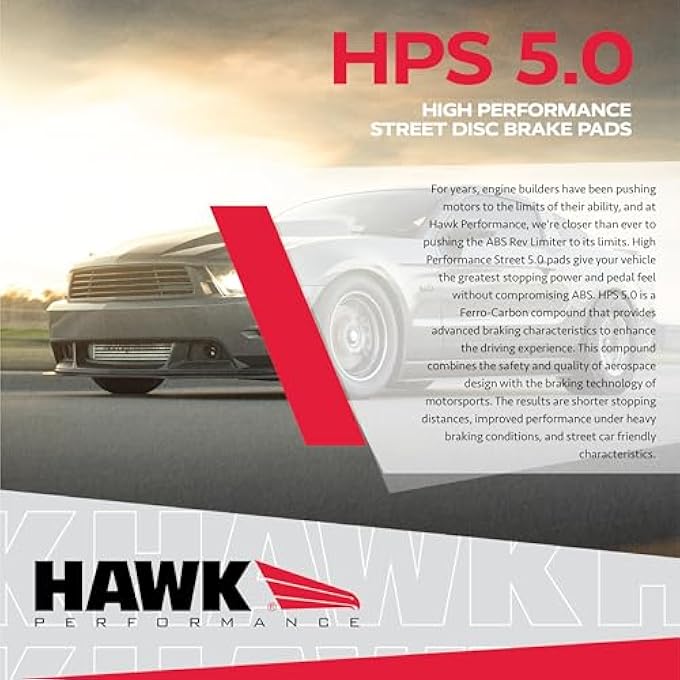HAWK PERFORMANCE هوك بيرفورمانس HB557B545 وسادة فرامل قرصية HPS 50 - Image 2