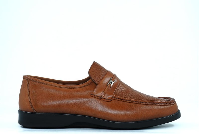 HUSH PUPPIES Tan Leather Slip-On Shoes - Image 2