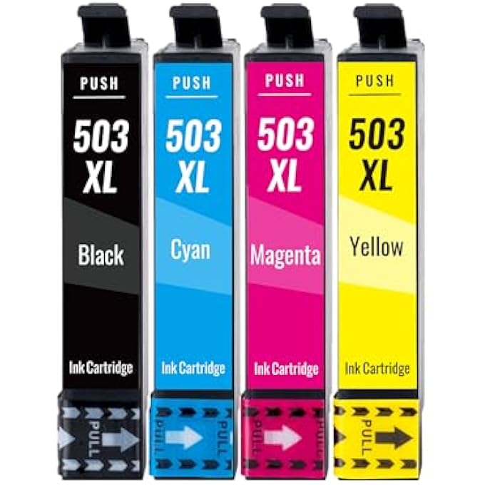 503 XL (PACK OF 4) MULTIPACK PRINTER CARTRIDGES COMPATIBLE WITH EPSON 503 503XL - FOR EXPRESSION HOME XP-5200, XP-5205, WORKFORCE WF-2960 / WF-2960DWF, WF-2965 / WF-2965DWF - Image 1