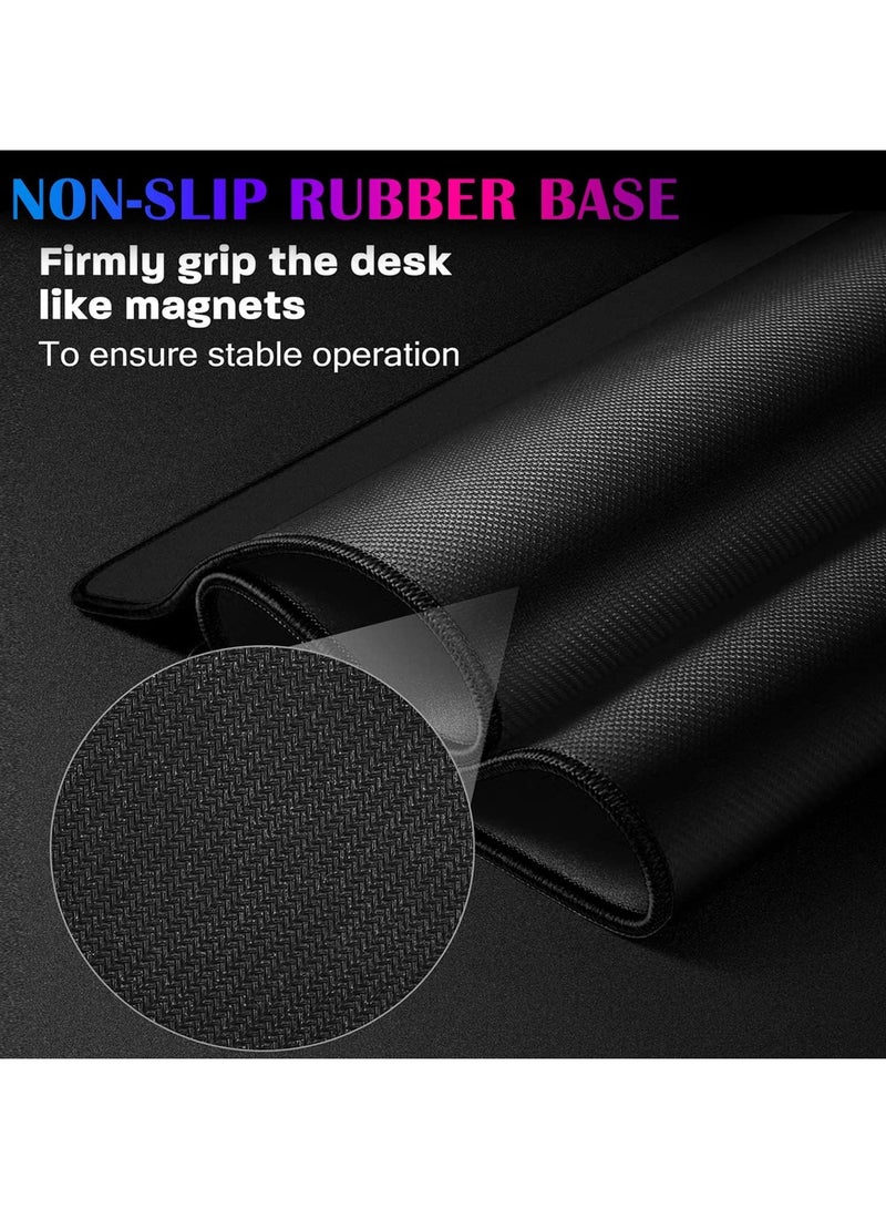 وسادة ماوس Wukong سوداء بسمك 3 مم 800 مم * 300 مم، وسادة ماوس كبيرة ناعمة وملساء للألعاب مع قاعدة مطاطية غير قابلة للانزلاق للعمل في المنزل والمكتب (Game CG 2) - Image 5