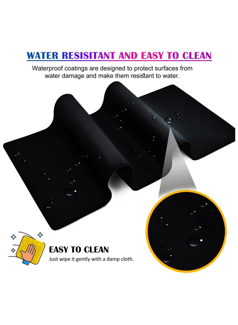 وسادة ماوس Wukong سوداء بسمك 3 مم 800 مم * 300 مم، وسادة ماوس كبيرة ناعمة وملساء للألعاب مع قاعدة مطاطية غير قابلة للانزلاق للعمل في المنزل والمكتب (Game CG 2) - Image 2