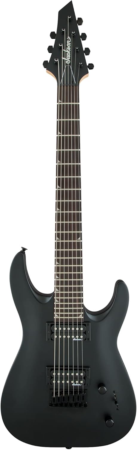 Jackson Dinky Arch Top JS227 DKA HT Electric Guitar  Satin Black Bundle with Cable Tuner Strap Picks and Austin Bazaar Instructional DVD - Image 2