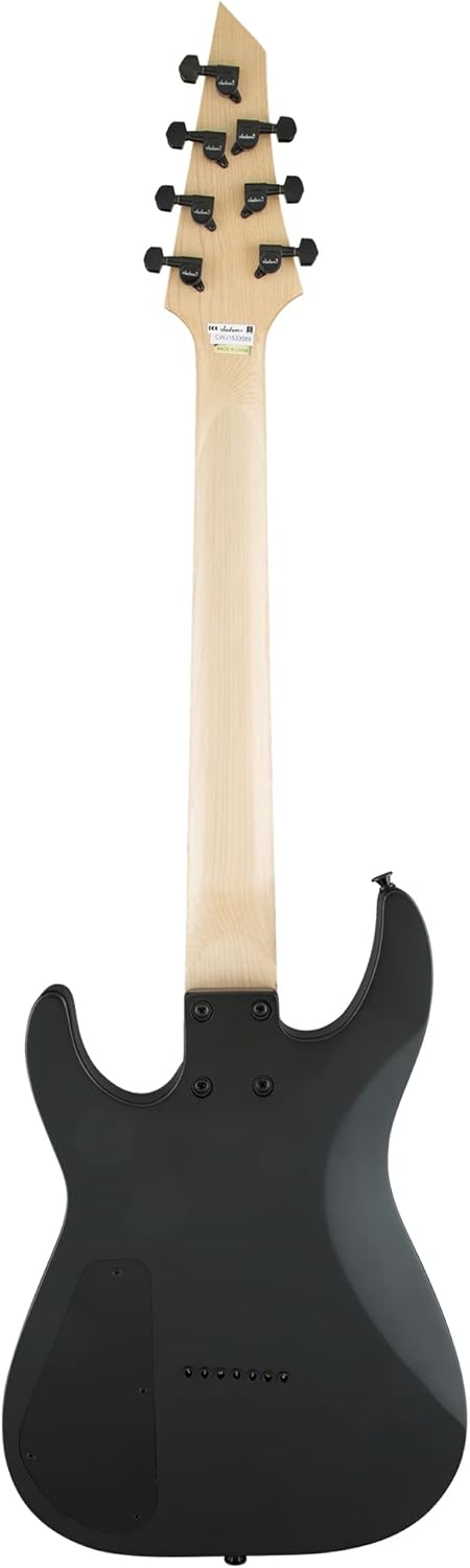 Jackson Dinky Arch Top JS227 DKA HT Electric Guitar  Satin Black Bundle with Cable Tuner Strap Picks and Austin Bazaar Instructional DVD - Image 3