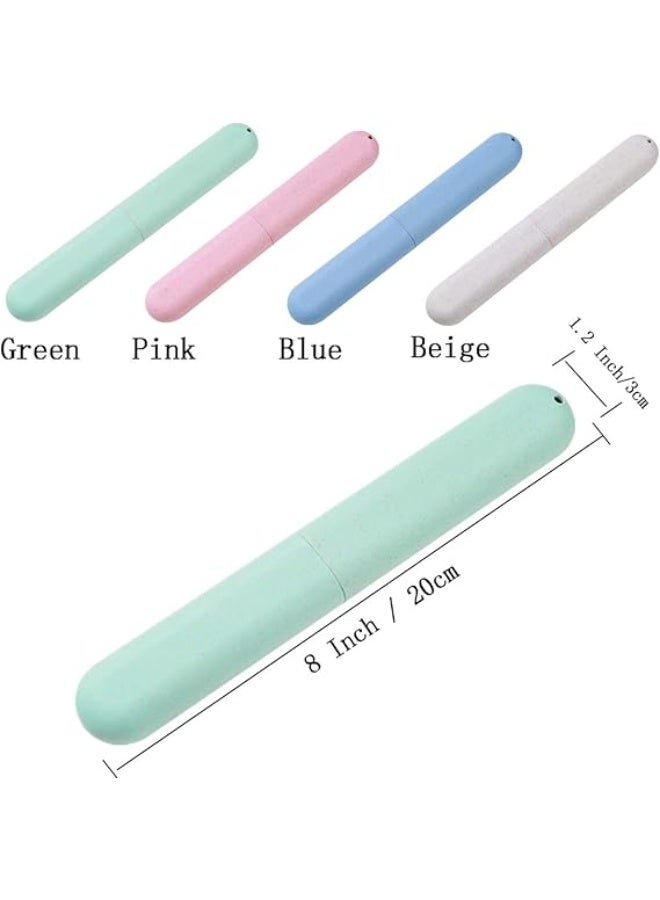 JOGAMS 4Pack Travel Toothbrush Case Portable Breathable Toothbrush Holder for Travel Camping School Home - Image 5