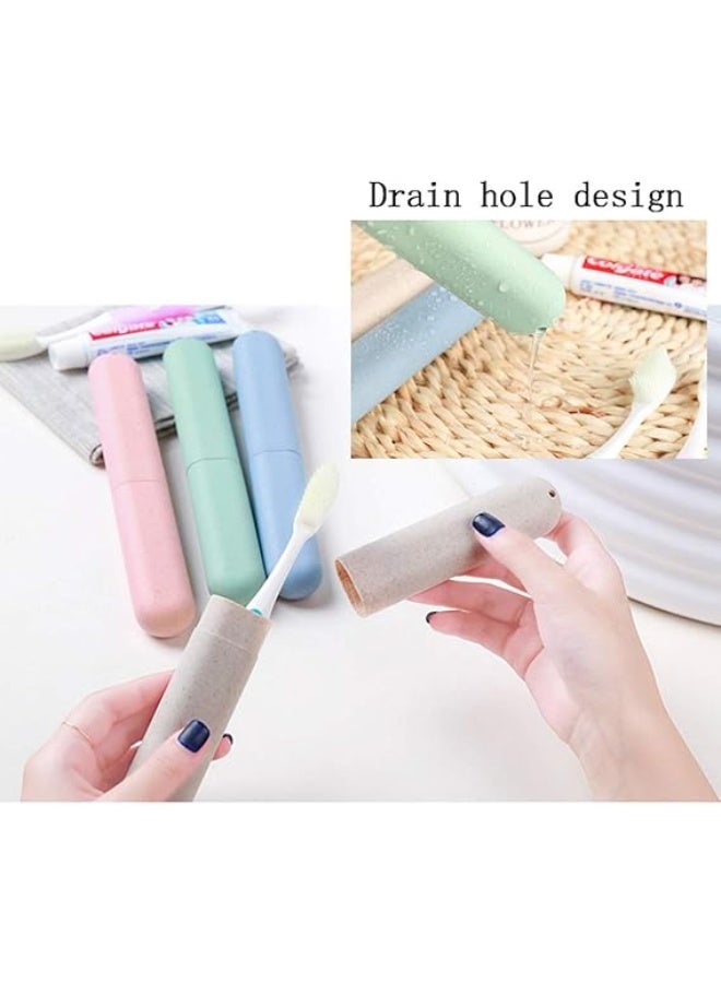 JOGAMS 4Pack Travel Toothbrush Case Portable Breathable Toothbrush Holder for Travel Camping School Home - Image 4