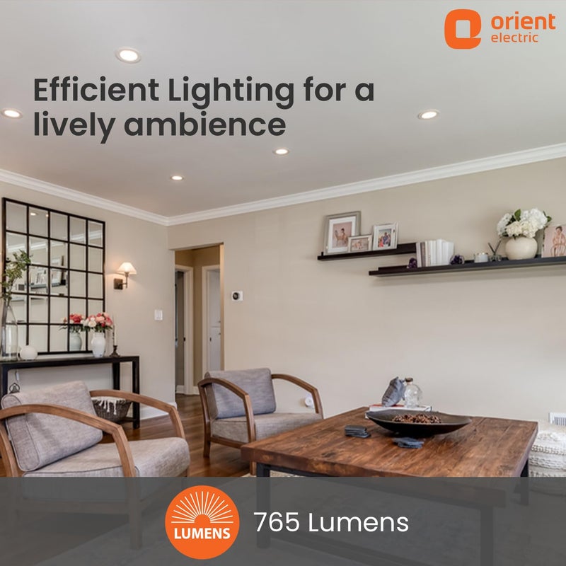 Orient Electric Polycarbonate 9W Led GU24 Downlight | 765 Lumens | Energy Saving | Up to 4 Kv Surge Protection | Suited for 3-Inch Junction Box| Cool White | Bis Certified | Made in India | Pack of 1 - Image 3