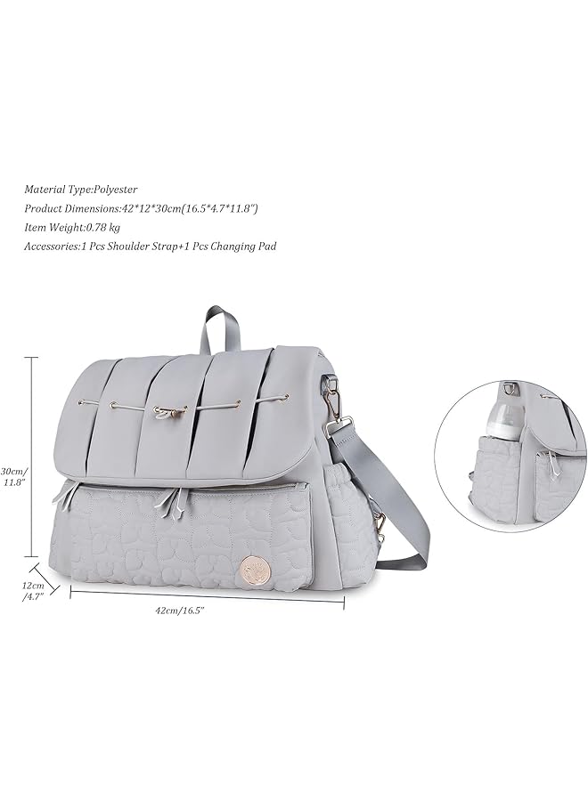 erorex Diaper Bag Backpack Large Capacity Convertible Travel Back Pack Waterproof Baby Bag For Mom And Girl - Image 4