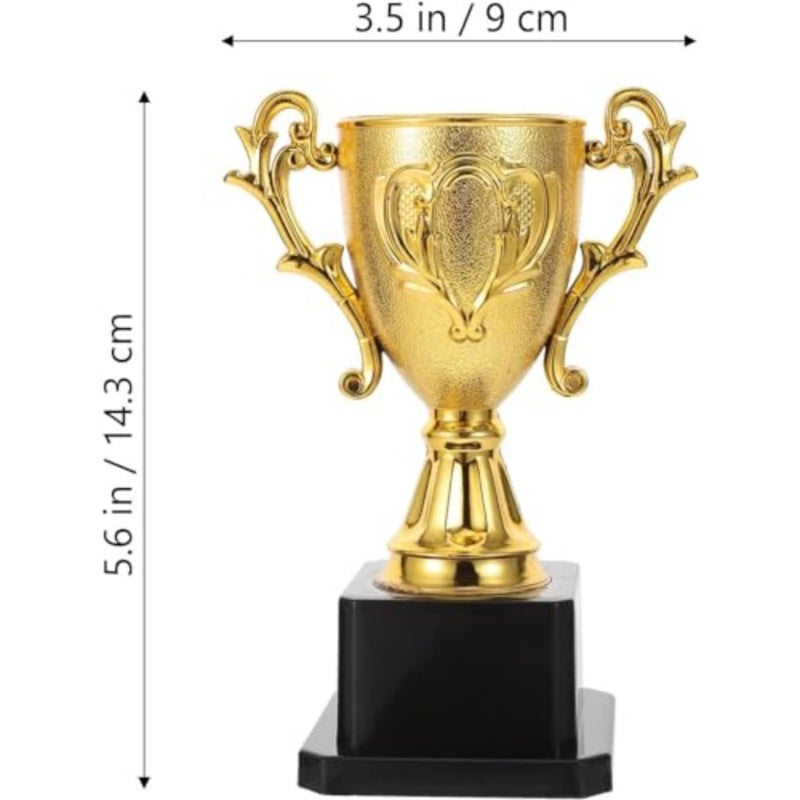 Gold Trophy Cup Award for Sports Competitions Classroom Rewards Recognition - Image 2