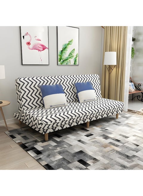 Comfynest Fabric Adjustable Sleeper Sofa Split Back Armless Sofa Bed