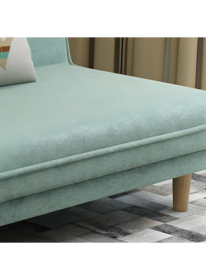 Comfynest Fabric Adjustable Sleeper Sofa Split Back Armless Sofa Bed
