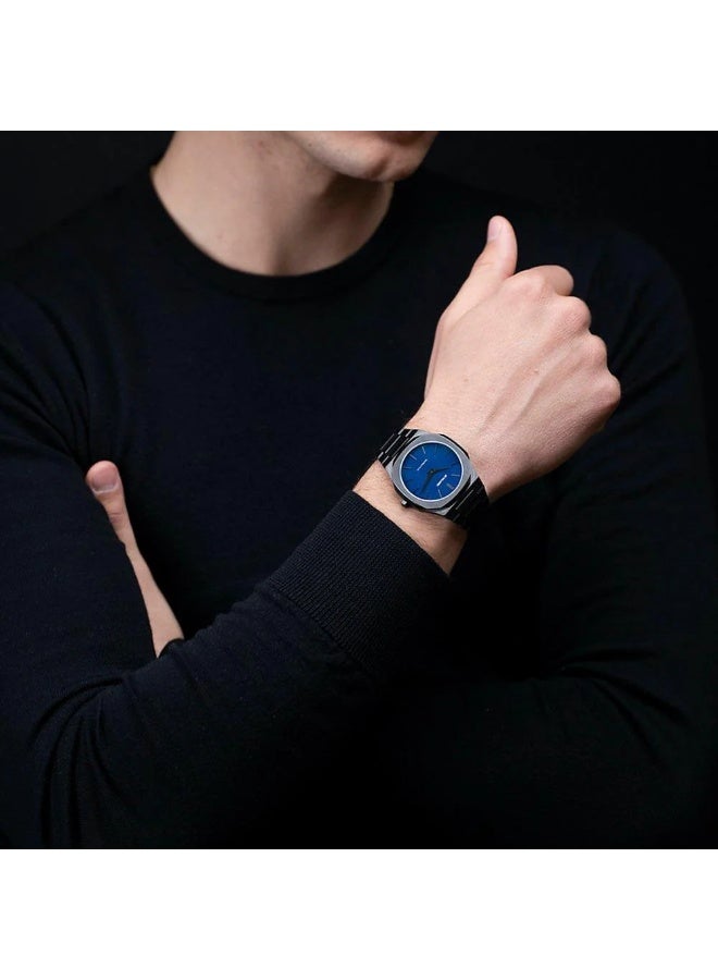 D1 MILANO Ultra Thin Stainless Steel Bracelet D1-UTBJ12 Blue Dial 40mm - Image 5