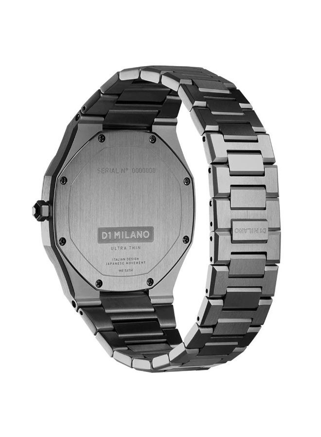 D1 MILANO Ultra Thin Stainless Steel Bracelet D1-UTBJ12 Blue Dial 40mm - Image 4