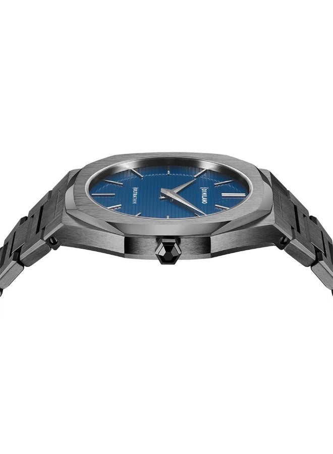 D1 MILANO Ultra Thin Stainless Steel Bracelet D1-UTBJ12 Blue Dial 40mm - Image 3