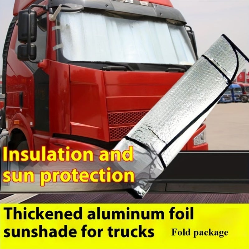 Truck Sunshade 230x80cm Single Sided Front Windshield Sunscreen for Large Vehicles - Image 4