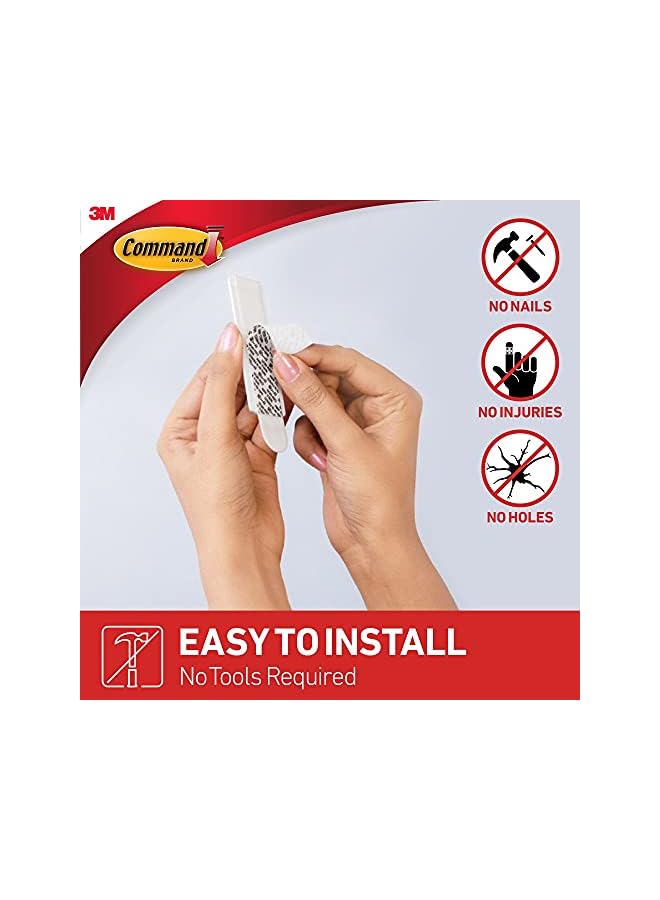 Command 17041 Wire backed picture Hanger, holds up 2.2 Kg, white color, Decorate Damage-Free, 1 hanger and 2 strips/pack - Image 3