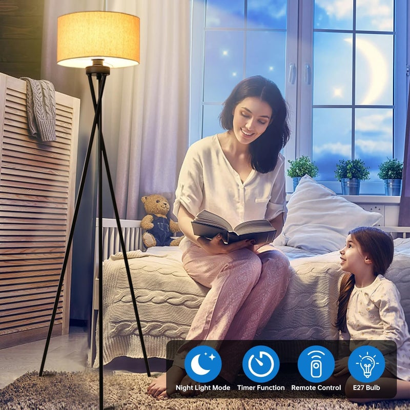 Perfin Triangle Floor Lamp App& Remote Control Dimmable Standing Lamp 12W Corner Floor Lamp, Suitable for Study, Bedroom, Living Room - Image 5