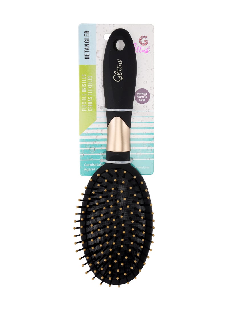 Glitters Hair Brushes for Men Women, Hole Design Hair Blow Drying Styling Brush Curve Brush Barber Brush for Long, Thick, Thin, Curly Hair, Slicked-back Hair - Image 4