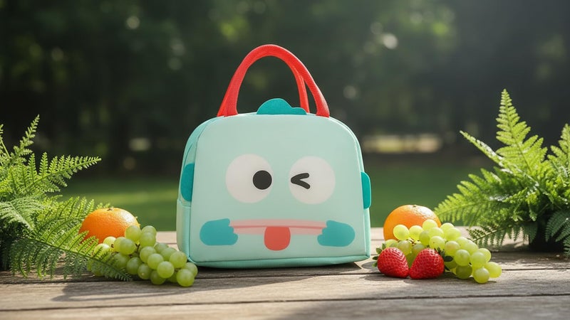 INSTABUYZ 3D Printed Hot & Cold Leak Proof Lunch Bag for Office School Kids Men & Women Storage Bag with Handle Tiffin Bag (Green Wings) - Image 2