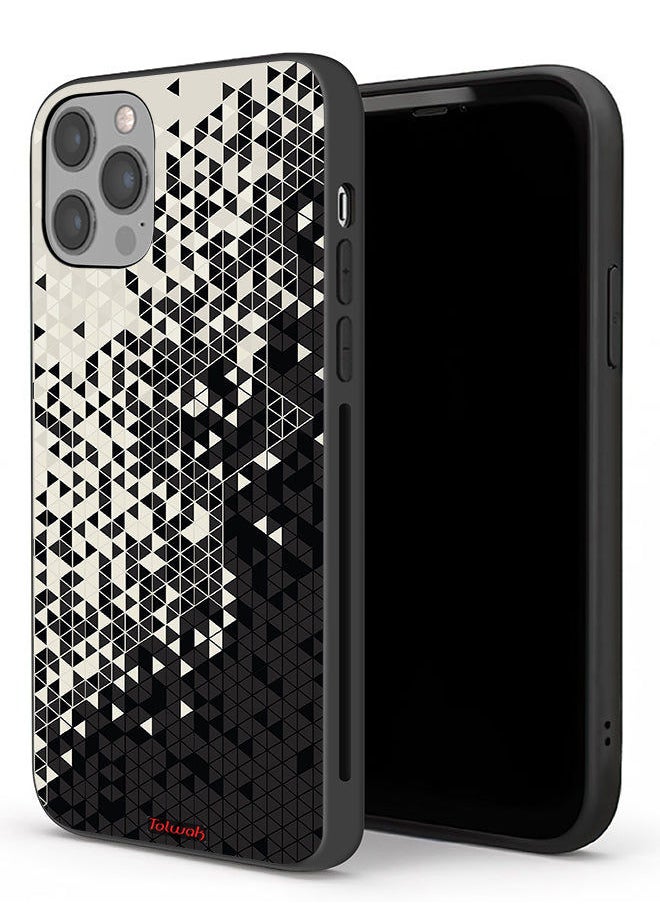 Tolwak - Apple iPhone 12 Pro Protective Case Pattern Digital Art Triangle - Image 1